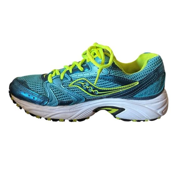 Saucony Women's Size 7.5 Blue and Green Running Shoes - Picture 9 of 10